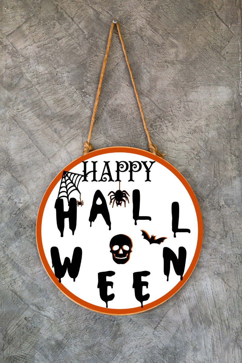 Happy Halloween Round Sign Svg, Png Halloween, Png Circle Sign Svg Png 