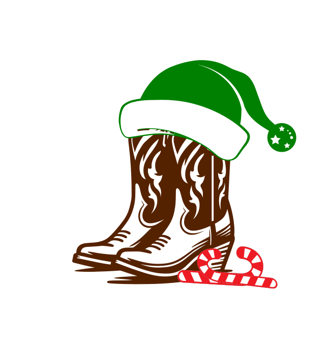 Kickin it up for the Holidays (SVG, EPS, PNG, DXF)