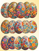 Floral Easter Eggs Bright & Colorful Stickers