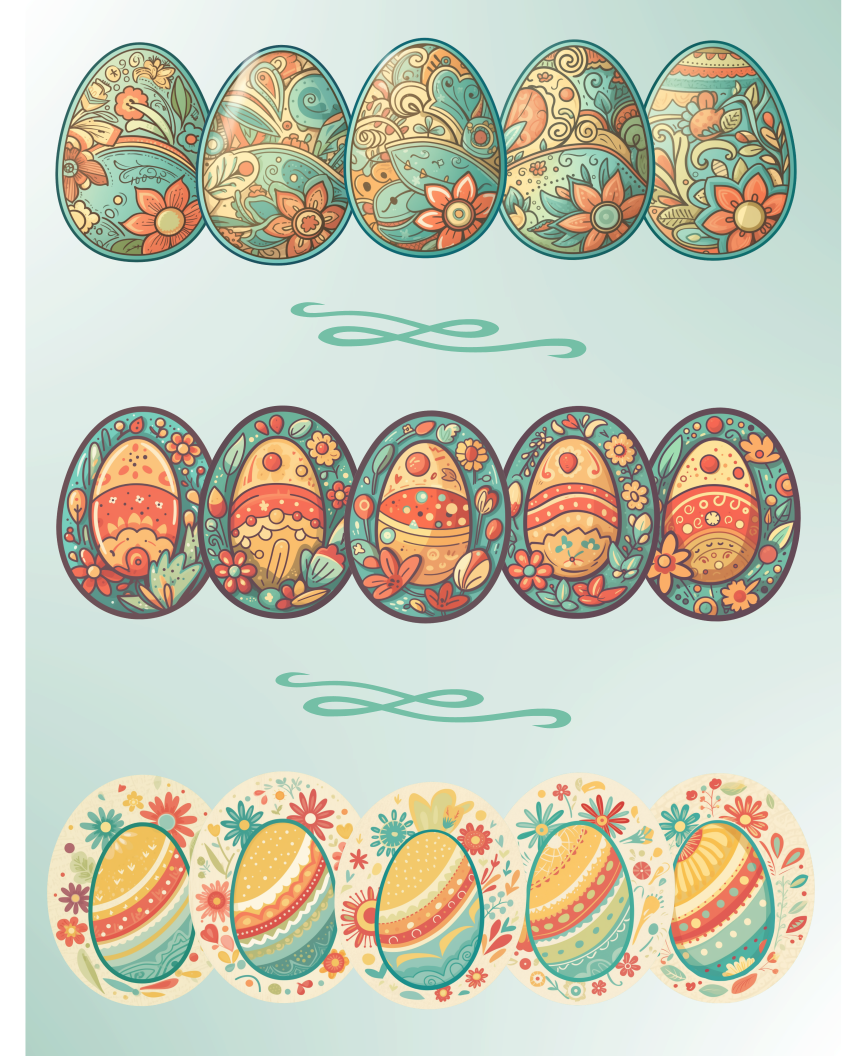 Easter Joy: Delightful Sticker Collection for Crafts & Gifts