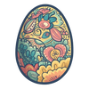 Easter Egg Wonders: Charming Sticker Assortment for Holiday Fun