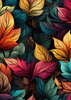 Beautiful Falling Leaves Sublimation Repeating Pattern