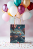 Hot Air Balloons Sublimation Repeating Pattern Fly Away High in the Sky