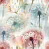 Whimsical Wishes Dandelion Digital Paper Bundle - 10 Seamless Watercolor Designs
