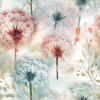 Whimsical Wishes Dandelion Digital Paper Bundle - 10 Seamless Watercolor Designs