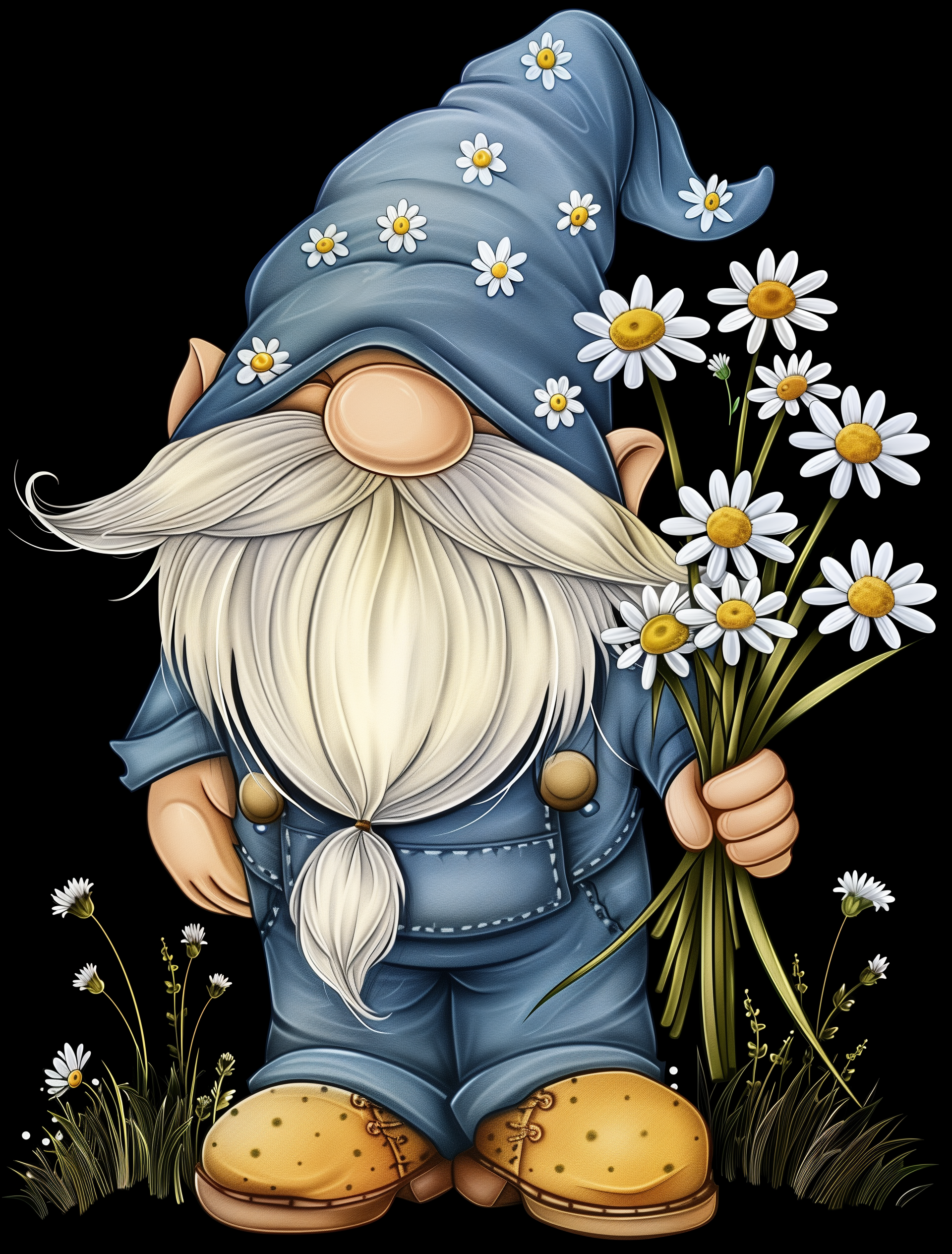 Adorable Gnome Wildflower Sublimation