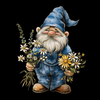 Adorable Gnome Wildflower Sublimation