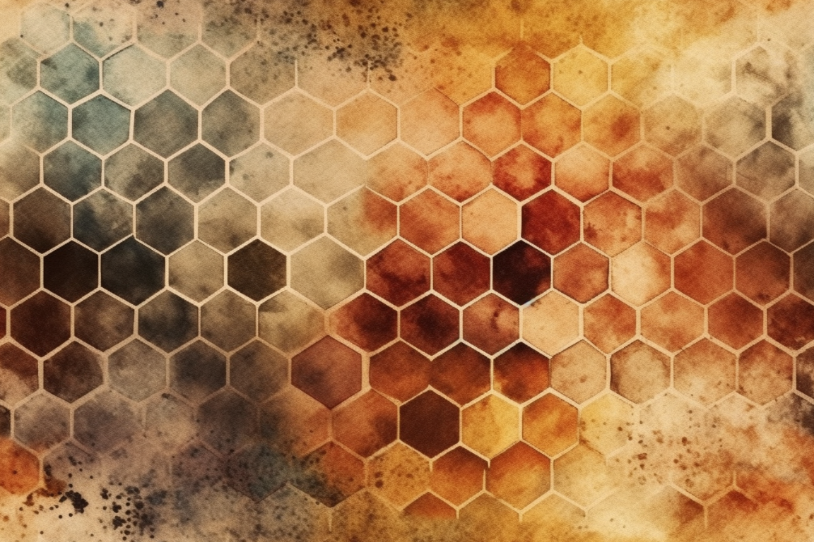 Honeyed Hexagons Abstract Watercolor Digital Paper Bundle - 10 Seamless Patterns