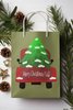 Farmhouse Red Truck with Christmas Tree Layered SVG, DXF, EPS and PNG