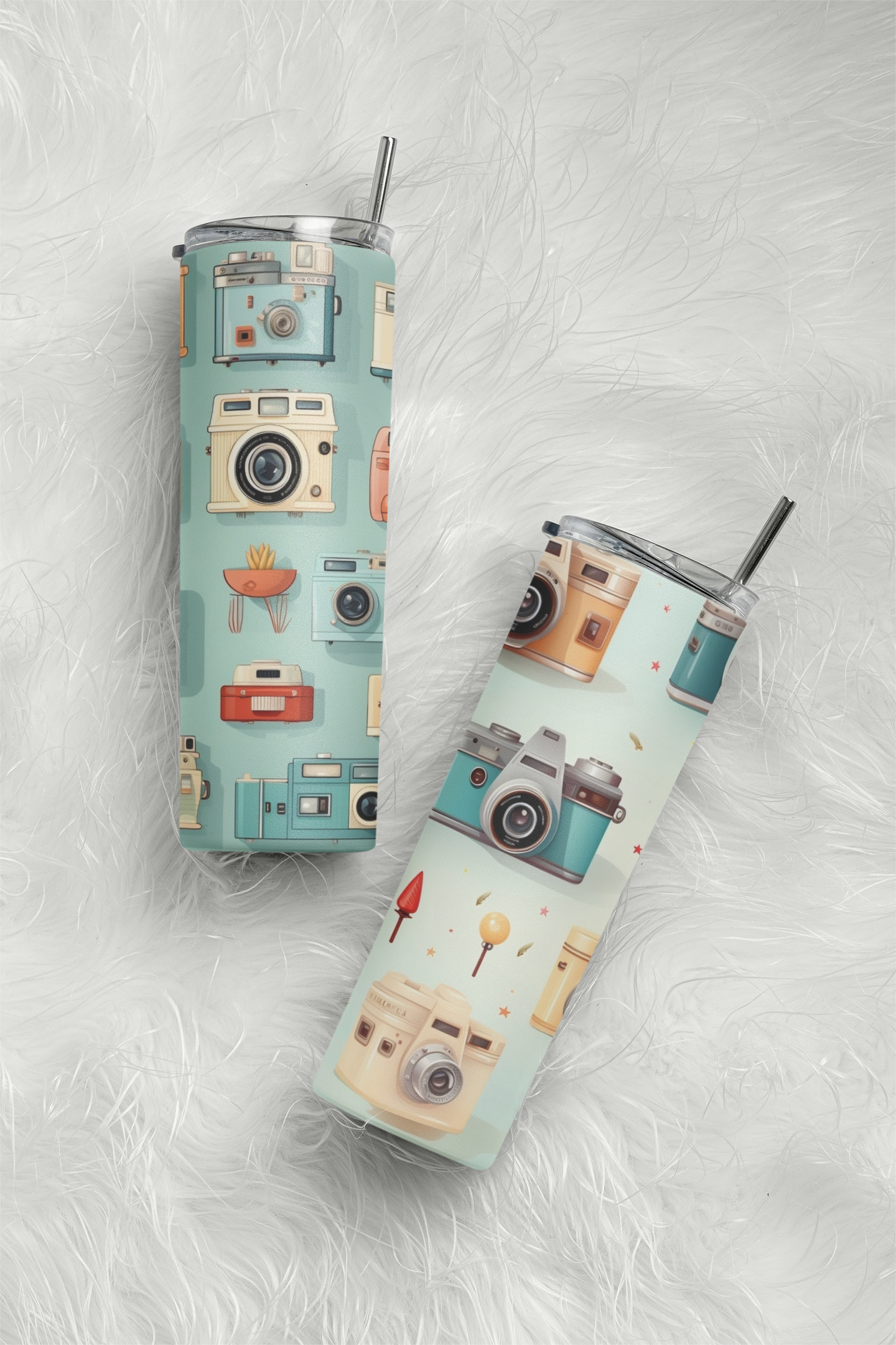 Antique Camera Sublimation Repeat Pattern