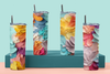 Amazing Artistic Color Pallette Sublimation Repeating Pattern