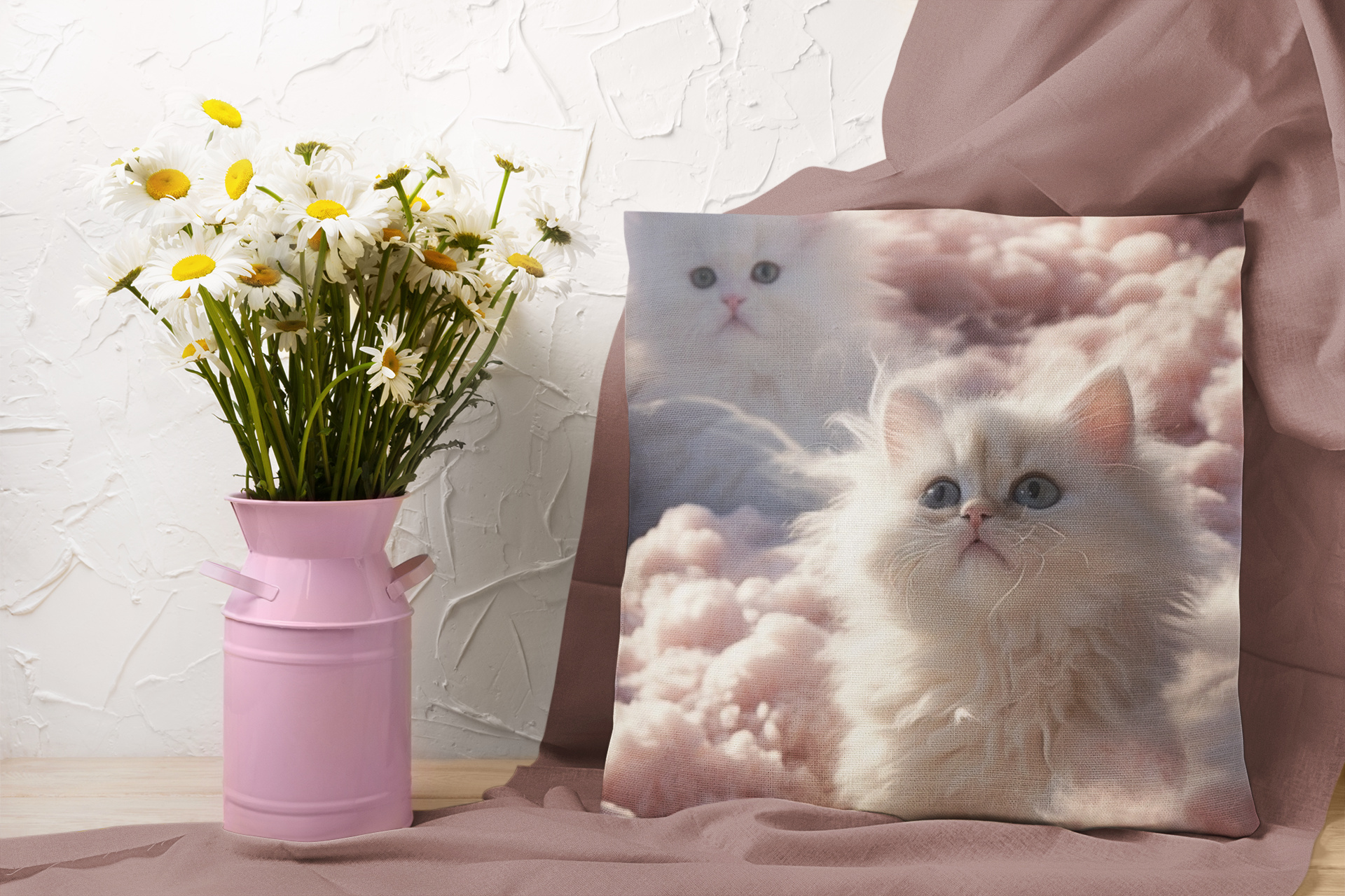 Adorable fluffy kittens Sublimation Repeating Pattern