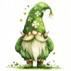 St Patrick's Day Gnome Clipart Sublimation