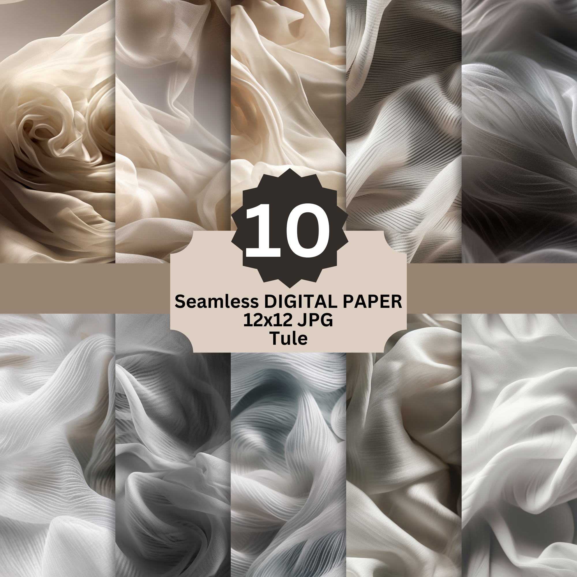 Scrapbook Digital Paper Seamless Tule Digital Background Texture Digital Wedding Digital Wallpaper Monochrome Digital Paper wall art