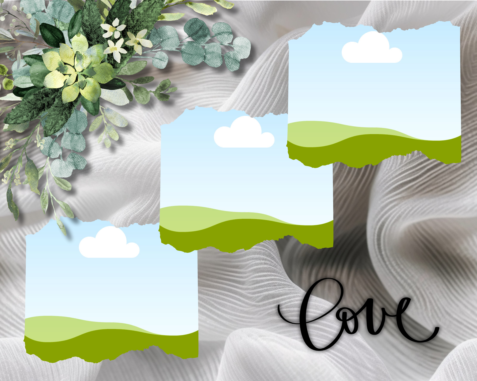 Wedding Digital Scrapbook Template