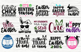 Happy Easter Bunny Hop SVG, PNG and more