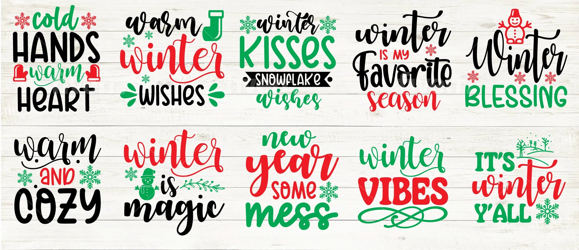 50 Let it Show, Winter tote, Sweatshirt and so much more SVG Bundle