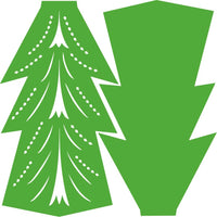 Elegant 3D Paper Christmas Tree (Basic Branch Design) SVG, EPS, DXF, PNG, JPG