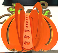 3D Paper Pumpkin  (SVG, DXF, EPS, PNG)