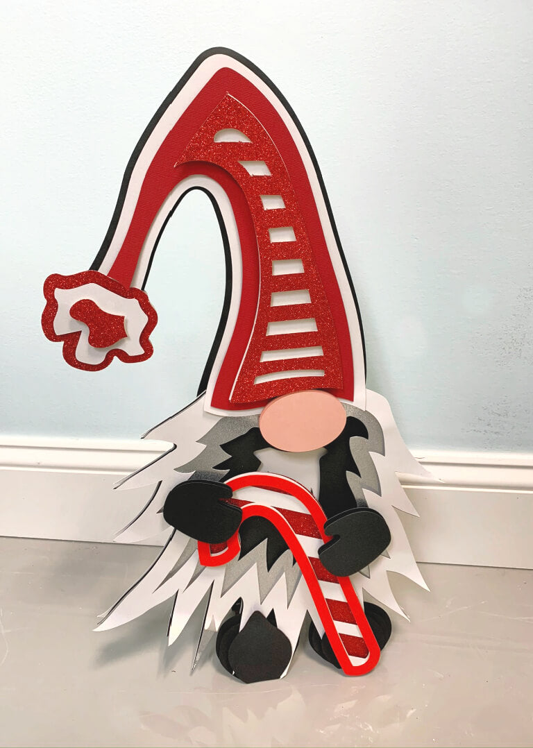 Christmas Gnome Layered (SVG, DXF, EPS, PNG)