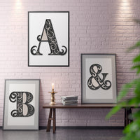 Mandala 3 Layered Ampersand & (SVG, DXF, EPS, PNG)