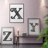 Mandala 3 Layered Letter X (SVG, DXF, EPS, PNG)