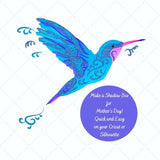 3D Layered Hummingbird and Card