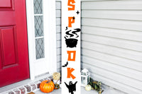 Trick or Treat Porch Sign BUNDLE, Halloween Porch Sign, Welcome Sign Front Porch, Farmhouse Welcome Sign, Front Porch Sign Halloween, SVG Cut Files